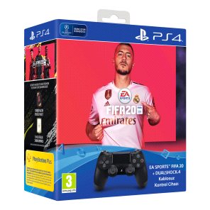 SONY DS4 Black + Fifa 20 Bundle